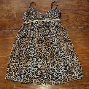 Leopard Print Mini Dress